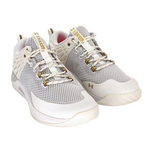 Under Armour Women's HOVR Block City, White (103)/White, Size 13 M US